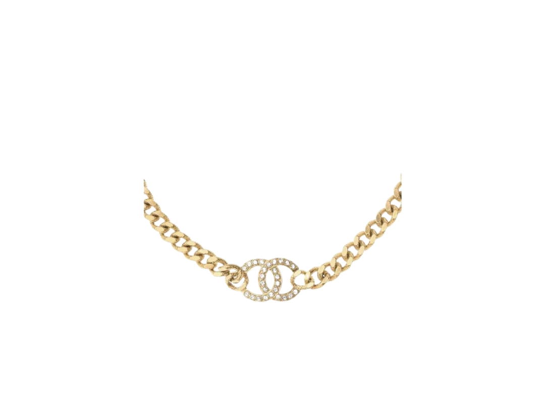 Chanel Chanel Choker In Metal-Strass-Gold With Crystal