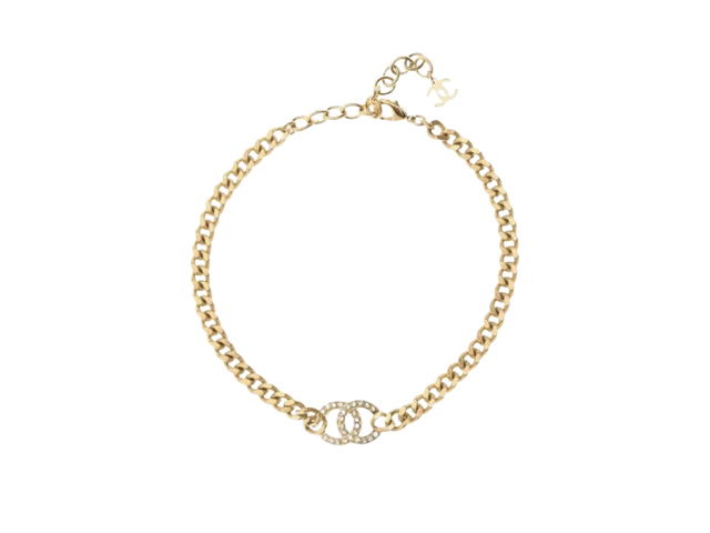 Chanel Chanel Choker In Metal-Strass-Gold With Crystal - view 2