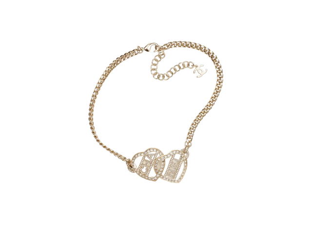 Chanel Chanel Choker In Metal Strass With Gold Crystal - view 1