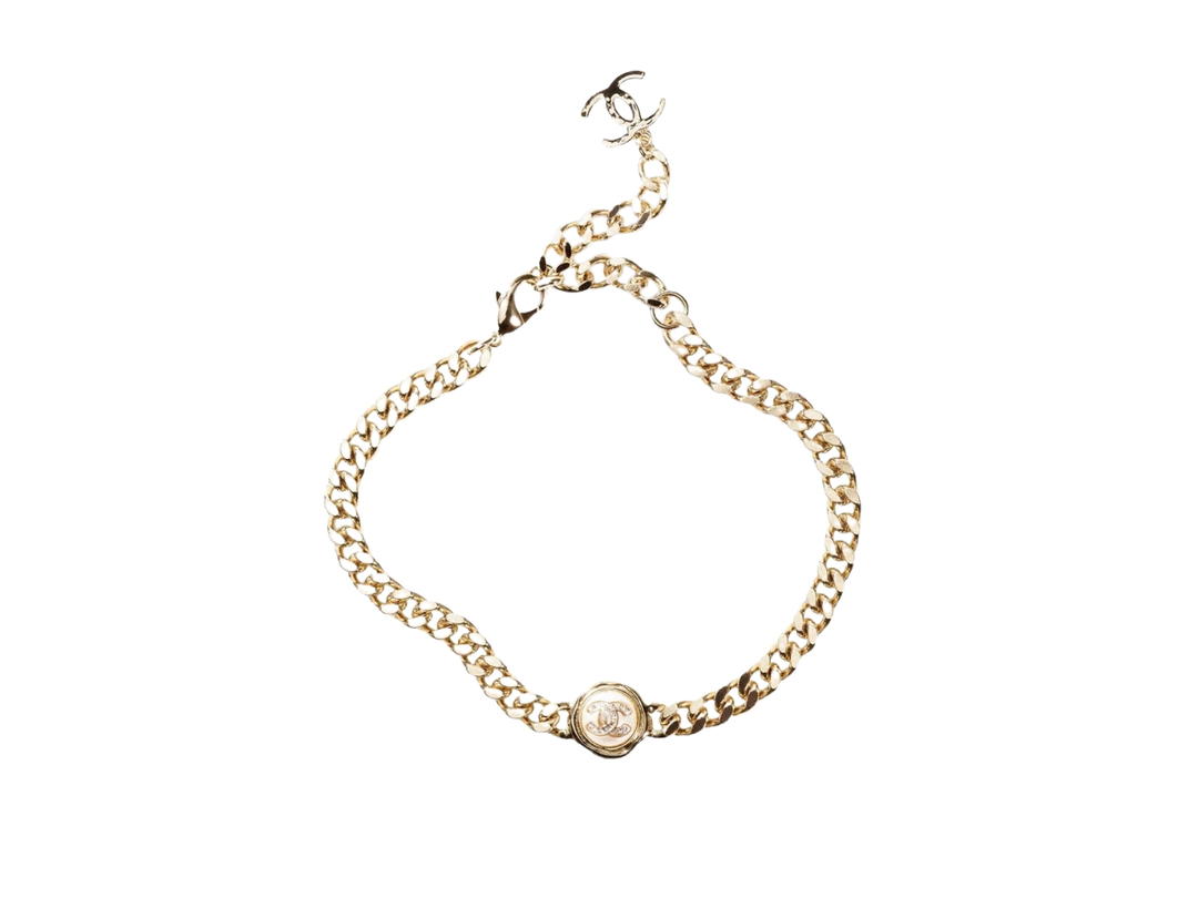 Chanel Chanel Choker In Round Pearl CC Shape With Metal-Imitation Pearls-Diamanté
