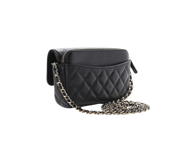 Chanel Chanel Classic Flap Phone Holder With Chain - view 2