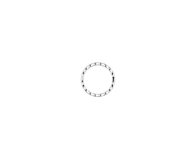Chanel Chanel Coco Crush Ring Mini Version In 18k White Gold With Quilted Motif-Diamond - view 2