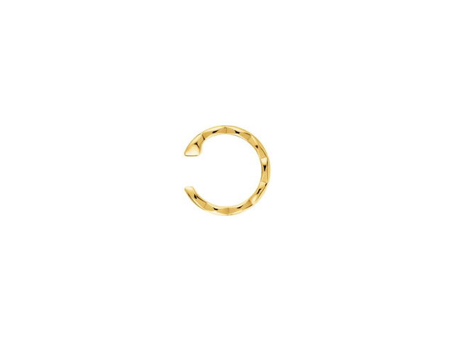 Chanel Chanel Coco Crush Single Earring In 18K Yellow Gold With Quilted Motif And Diamonds - view 3