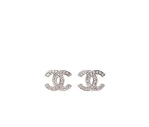 Buy Chanel Crystal Timeless CC Earrings Silver at Sasom – Authentic and Ready to Ship