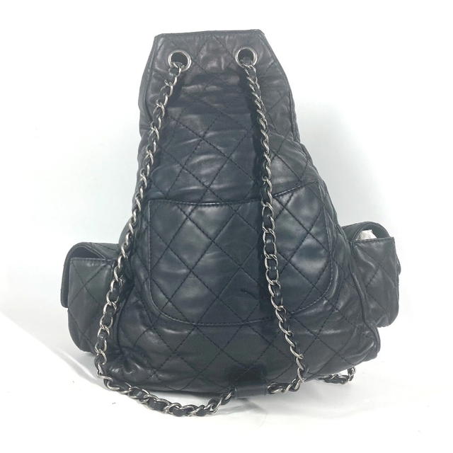 Chanel CHANEL Double Pocket Quilted Bag Zipper Chain Backpack - view 3