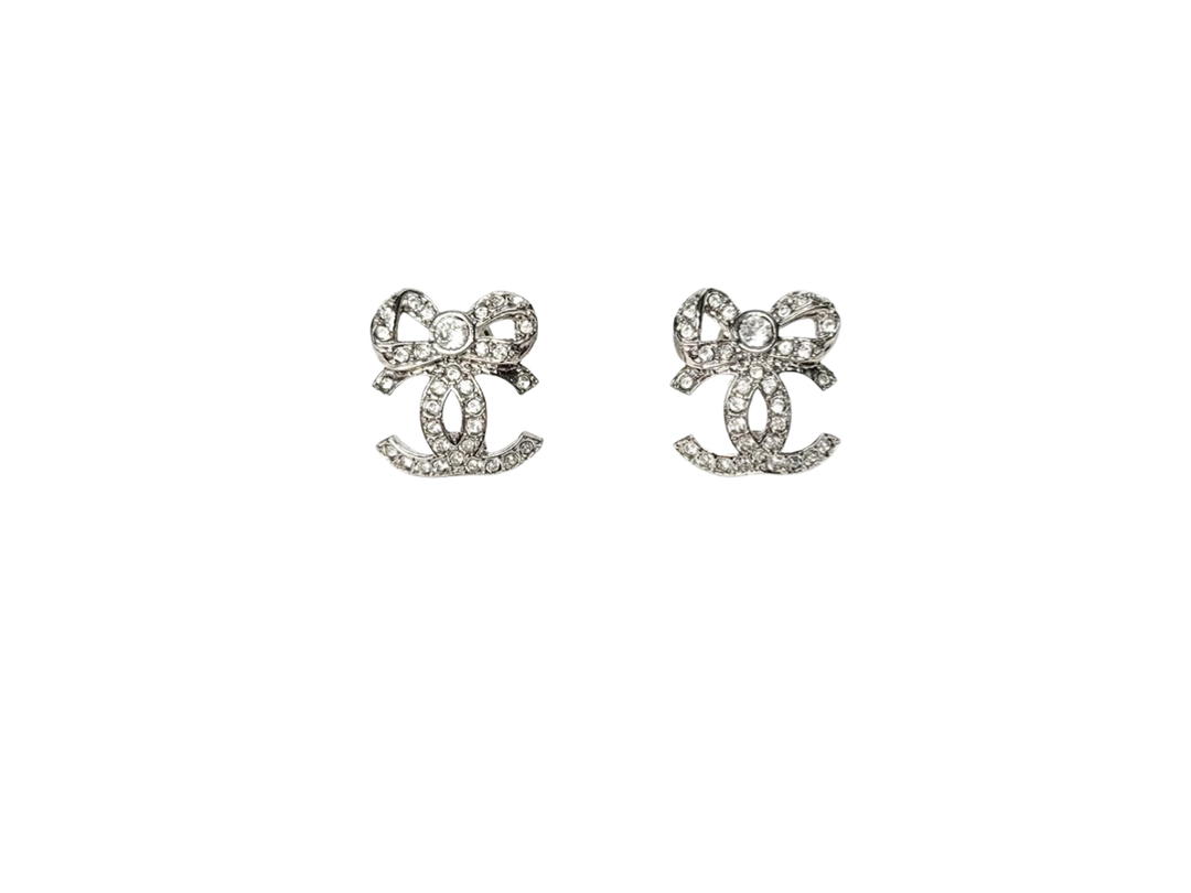 Chanel Chanel Earrings In Metal Diamantes With Silver Crystal