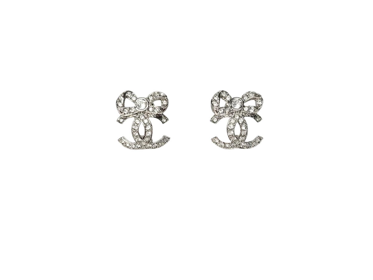 Chanel Chanel Earrings In Metal Diamantes With Silver Crystal
