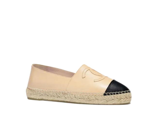 Chanel Chanel Espadrilles In Lambskin Beige-Black (W) - view 2