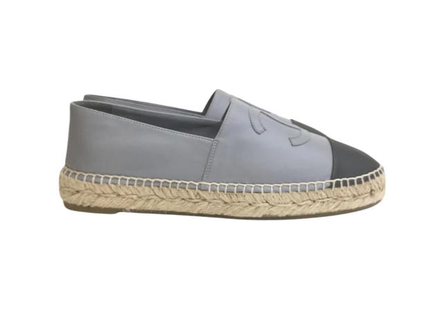 Chanel Chanel Espadrilles In Lambskin Grey-Black (W) - view 1