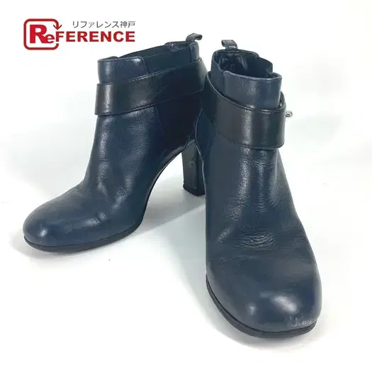 Buy CHANEL G29293 short boots shoes heels CC CC Mark turn lock  boots Leather Navy at Sasom – Authentic and Ready to Ship
