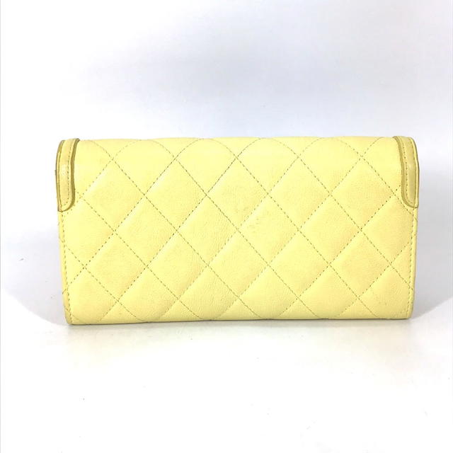 Chanel CHANEL Long wallet Filigree CC  Two fold Long Wallet Caviar Leather yellow - view 3
