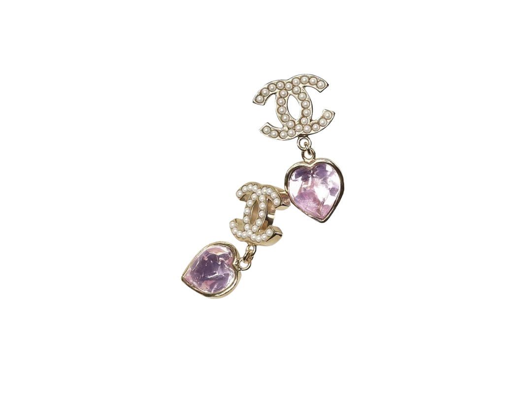 Chanel Chanel Metal Earrings In Gold-Tone Metal With Glass Pearls
