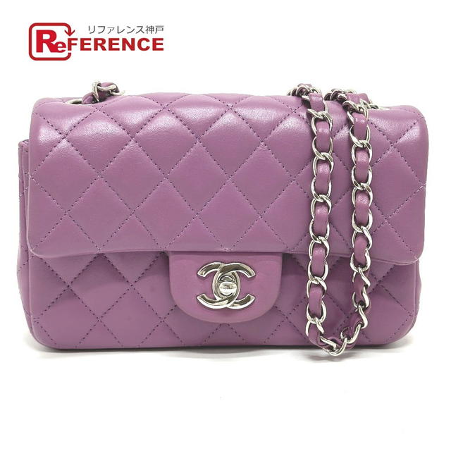 Chanel CHANEL Minimato Matelasse20 chain bag Shoulder Bag Lambskin Leather purple - view 1