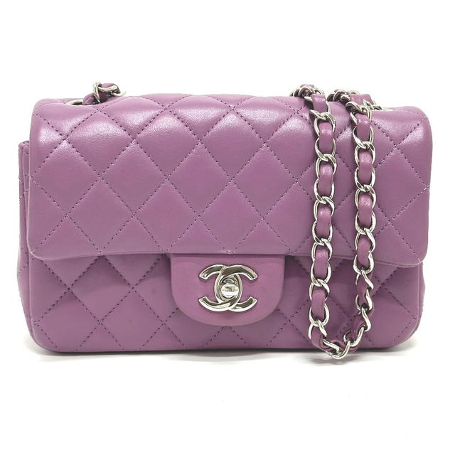 Chanel CHANEL Minimato Matelasse20 chain bag Shoulder Bag Lambskin Leather purple - view 2