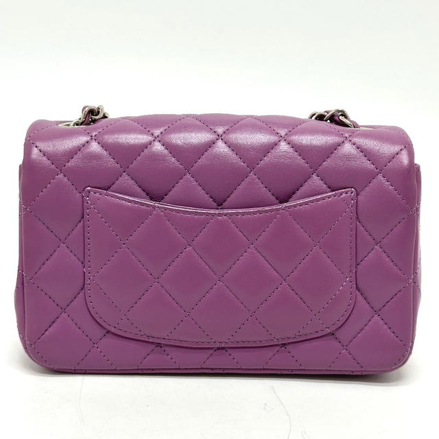 Chanel CHANEL Minimato Matelasse20 chain bag Shoulder Bag Lambskin Leather purple - view 3