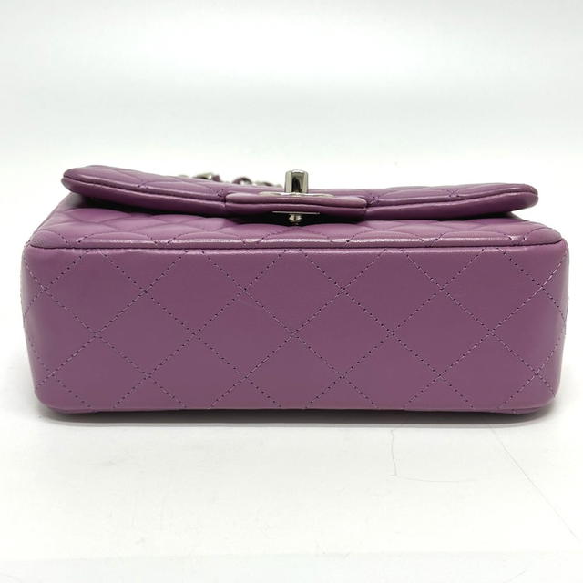 Chanel CHANEL Minimato Matelasse20 chain bag Shoulder Bag Lambskin Leather purple - view 4