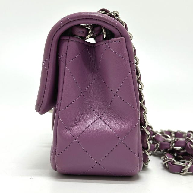 Chanel CHANEL Minimato Matelasse20 chain bag Shoulder Bag Lambskin Leather purple - view 5