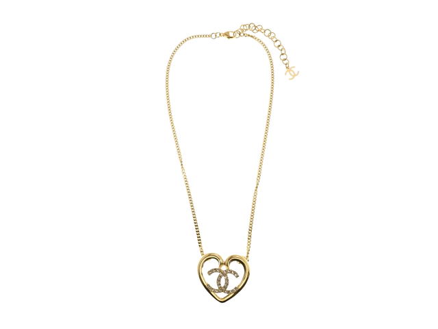 Chanel Chanel Necklace In Heart Shape Gold Metal Hardware - view 1