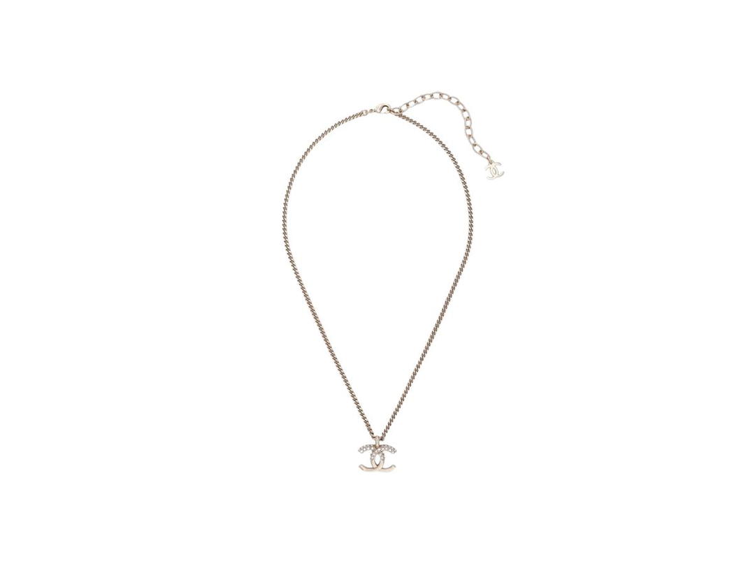 Chanel Chanel Necklace In Metal Diamantes With Gold Crystal