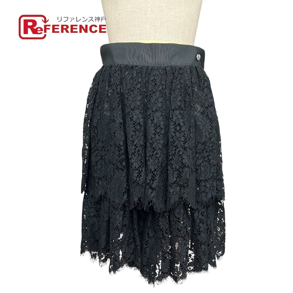 Chanel CHANEL P45546 13P Total Lace Shorts CC CC Mark shorts bottoms Pants