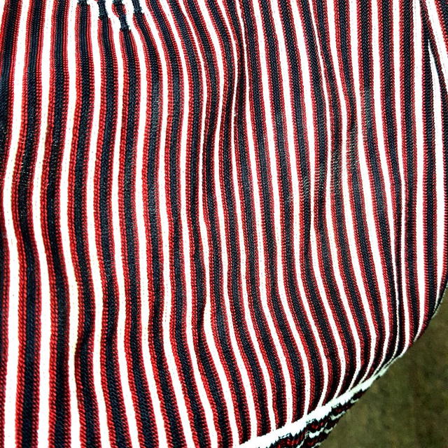Chanel CHANEL P47925 Stripe Summer Dress Sleeveless Top Dress Rayon Black x Red x White - view 4