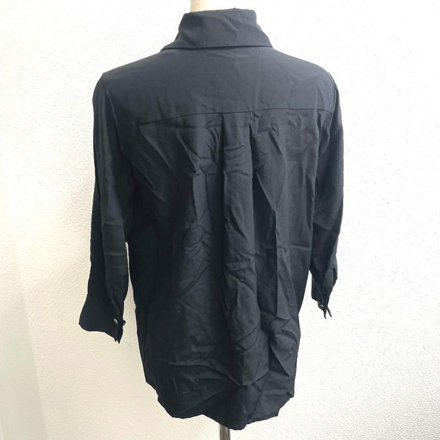 Chanel CHANEL P52246 15B blouse Long sleeve shirt silk Black - view 2