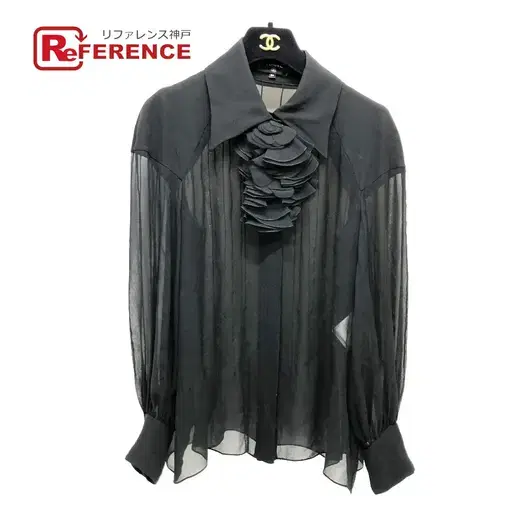 Buy CHANEL P55115 See-through Camellia Brooch Blouses See-through blouse at Sasom – Authentic and Ready to Ship