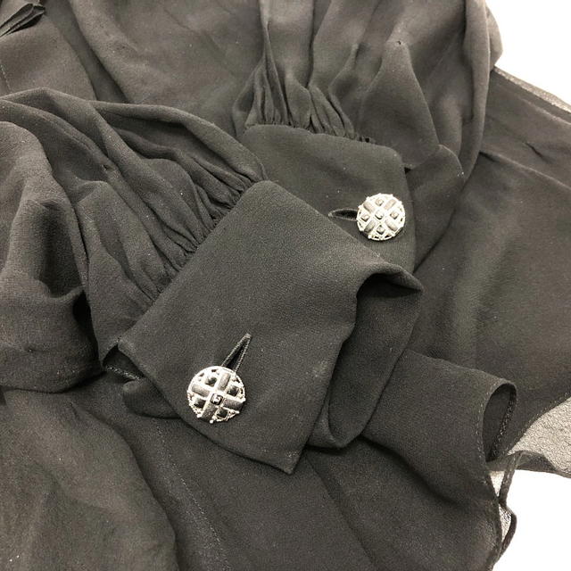 Chanel CHANEL P55115 See-through Camellia Brooch Blouses See-through blouse - view 5