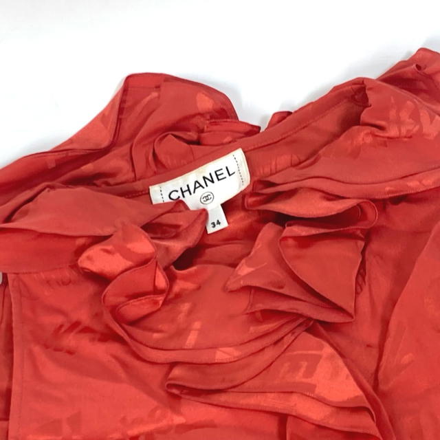 Chanel CHANEL P72306 22P Logo all over pattern frill Sleeveless Tops Apparel Blouse Cut - view 5