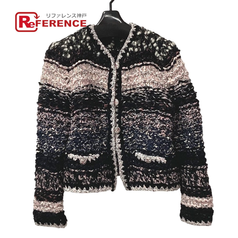 Chanel CHANEL P73552 Apparel CC Mixed fiber tweed Wool & Costume Pearl 22B 2022 Jacket