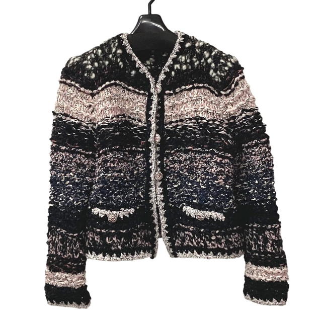 Chanel CHANEL P73552 Apparel CC Mixed fiber tweed Wool & Costume Pearl 22B 2022 Jacket - view 2