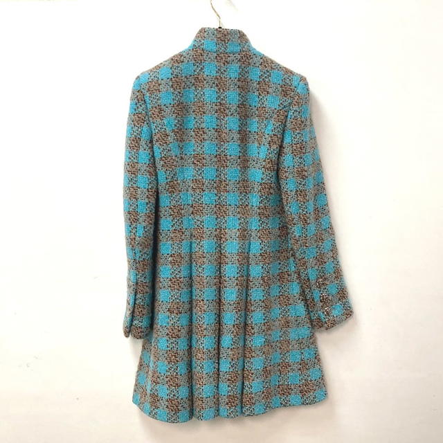 Chanel CHANEL P73646 CC Mark Bijoux rhinestone buttons Mixed tweed 22K 22K Long coat - view 3