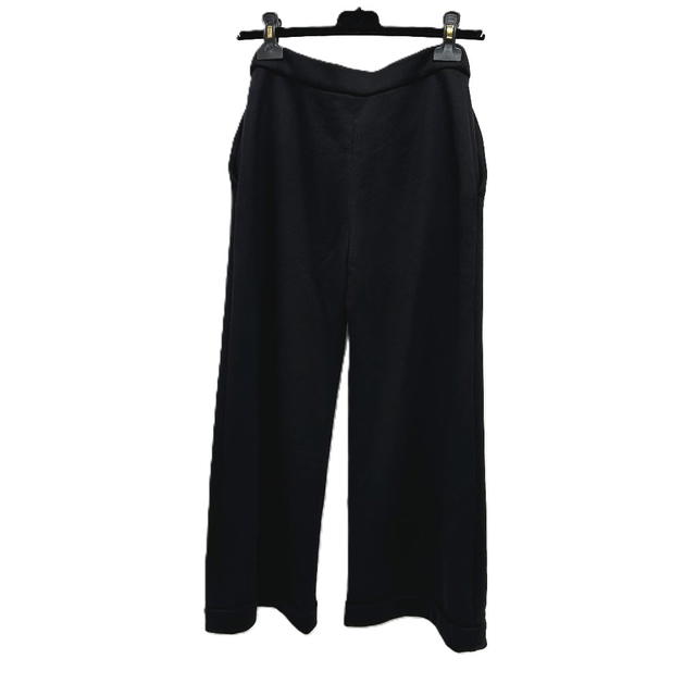 Chanel CHANEL P76230 CC Mark button wide Pants cotton Black Unused - view 3