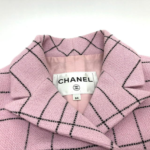 Chanel CHANEL P77266 24S tweed Sleeveless Apparel Jackets Tops Vest tweed pink - view 4