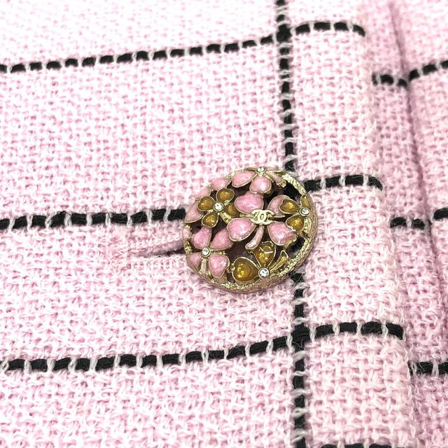Chanel CHANEL P77266 24S tweed Sleeveless Apparel Jackets Tops Vest tweed pink - view 5