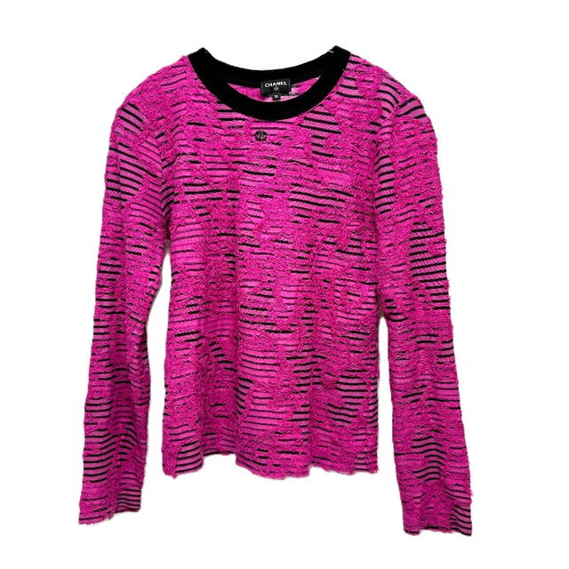 Chanel CHANEL P77487 24AW Cotton & Mixed Fibers apparel Long sleeve shirt Viscose pink - view 2
