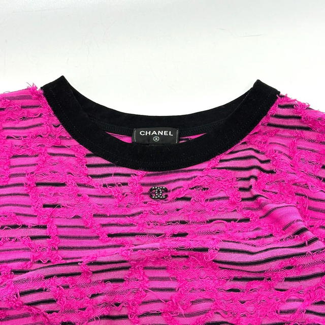 Chanel CHANEL P77487 24AW Cotton & Mixed Fibers apparel Long sleeve shirt Viscose pink - view 4