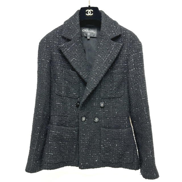 Chanel CHANEL P78012 24B Glitter Tweed apparel Jacket tweed Black - view 2