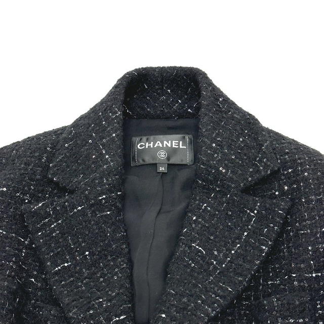 Chanel CHANEL P78012 24B Glitter Tweed apparel Jacket tweed Black - view 4