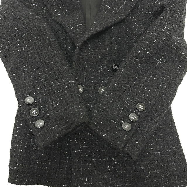 Chanel CHANEL P78012 24B Glitter Tweed apparel Jacket tweed Black - view 5
