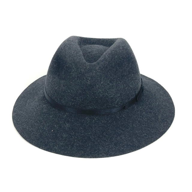 Chanel CHANEL Ribbon Logo Ribbon CC Mark hat bucket hat bob hat Rabbit gray/Black - view 3