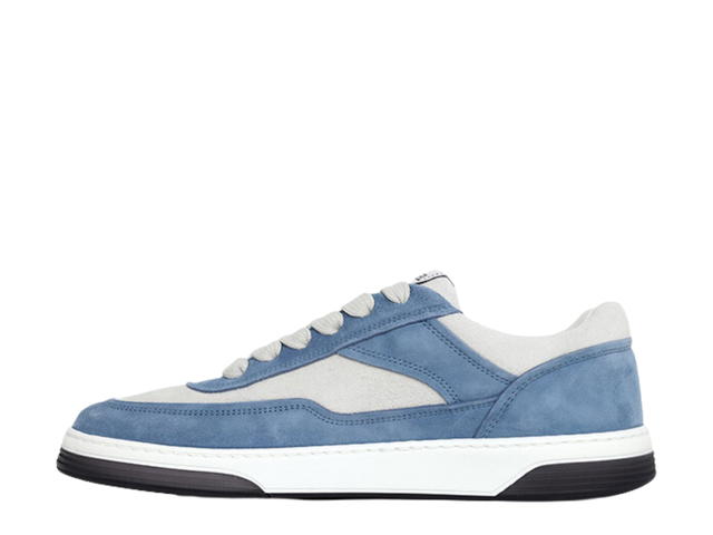 Chanel Chanel Sneakers In Blue-White Suede Kidskin With CC Logo (W) - view 2
