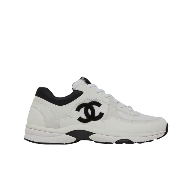 Chanel Chanel Sneakers Mesh Suede Calfskin Grained Calfskin & White Black - view 1