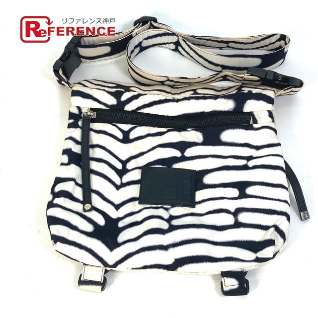 Chanel CHANEL Sports Zebra pattern Crossbody bag Shoulder Bag Nylon Black/White - view 1