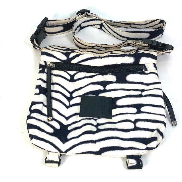 Chanel CHANEL Sports Zebra pattern Crossbody bag Shoulder Bag Nylon Black/White - view 2