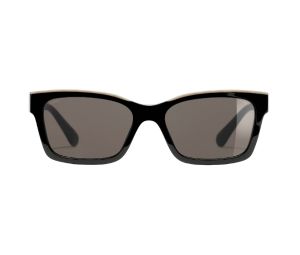 Buy Chanel Square Sunglasses In Acetate Black And Beige With Brown Lenses at Sasom – Authentic and Ready to Ship