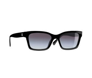 Buy Chanel Square Sunglasses In Black Acetate Frame With Grey-Polarized-Gradient Lenses at Sasom – Authentic and Ready to Ship
