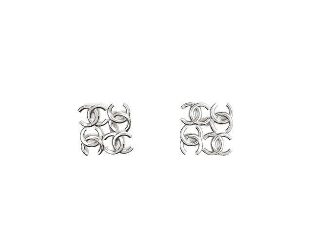 Chanel Chanel Stud Earrings In Metal Silver - view 1