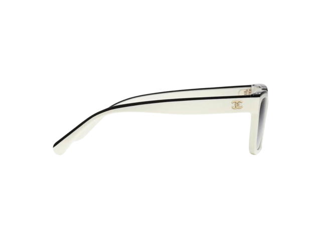 Chanel Chanel Sunglasses Square In White Acetate Frame With Grey Lenses - view 3