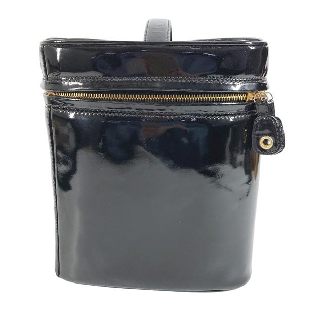 Chanel CHANEL vintage CC Vanity Bag 2WAY Shoulder Bag Hand Bag Patent Leather Black - view 3